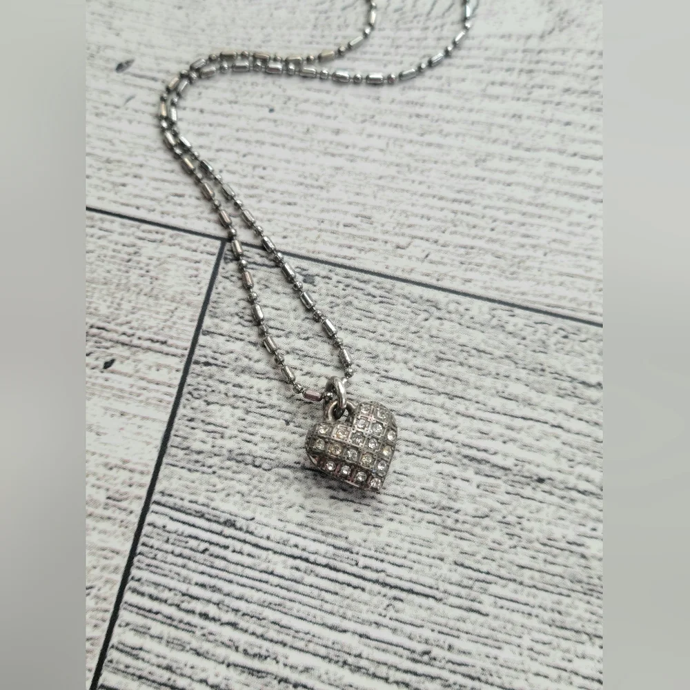 🌕 CLEARANCE BRIGHTON Double-sided Crystal Necklace PRICE REFLECTS CONDITION - Picture 2 of 5